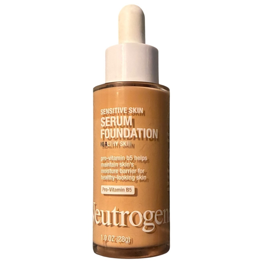 Neutrogena Sensitive Skin Serum Foundation Medium 01 Pro-Vitamin B5 1 oz‎